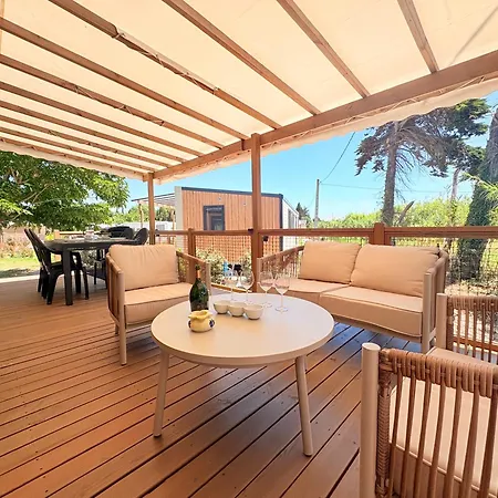 Mobil-home Climatise 6 Pers Avec Piscine, Terrasse Ombragee Et Parking 营地 *