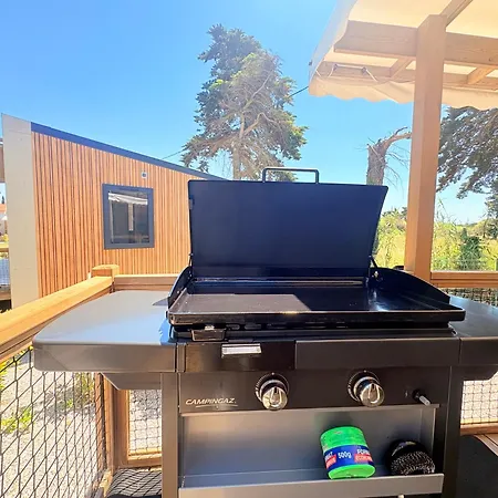 Mobil-home Climatise 6 Pers Avec Piscine, Terrasse Ombragee Et Parking Kamp alanı Sainte-Marie-la-Mer