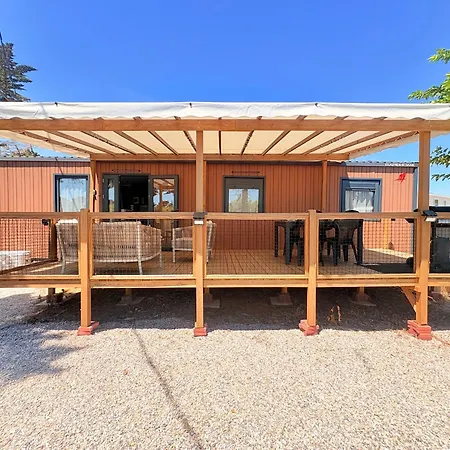 Mobil-home Climatise 6 Pers Avec Piscine, Terrasse Ombragee Et Parking Kamp alanı Sainte-Marie-la-Mer